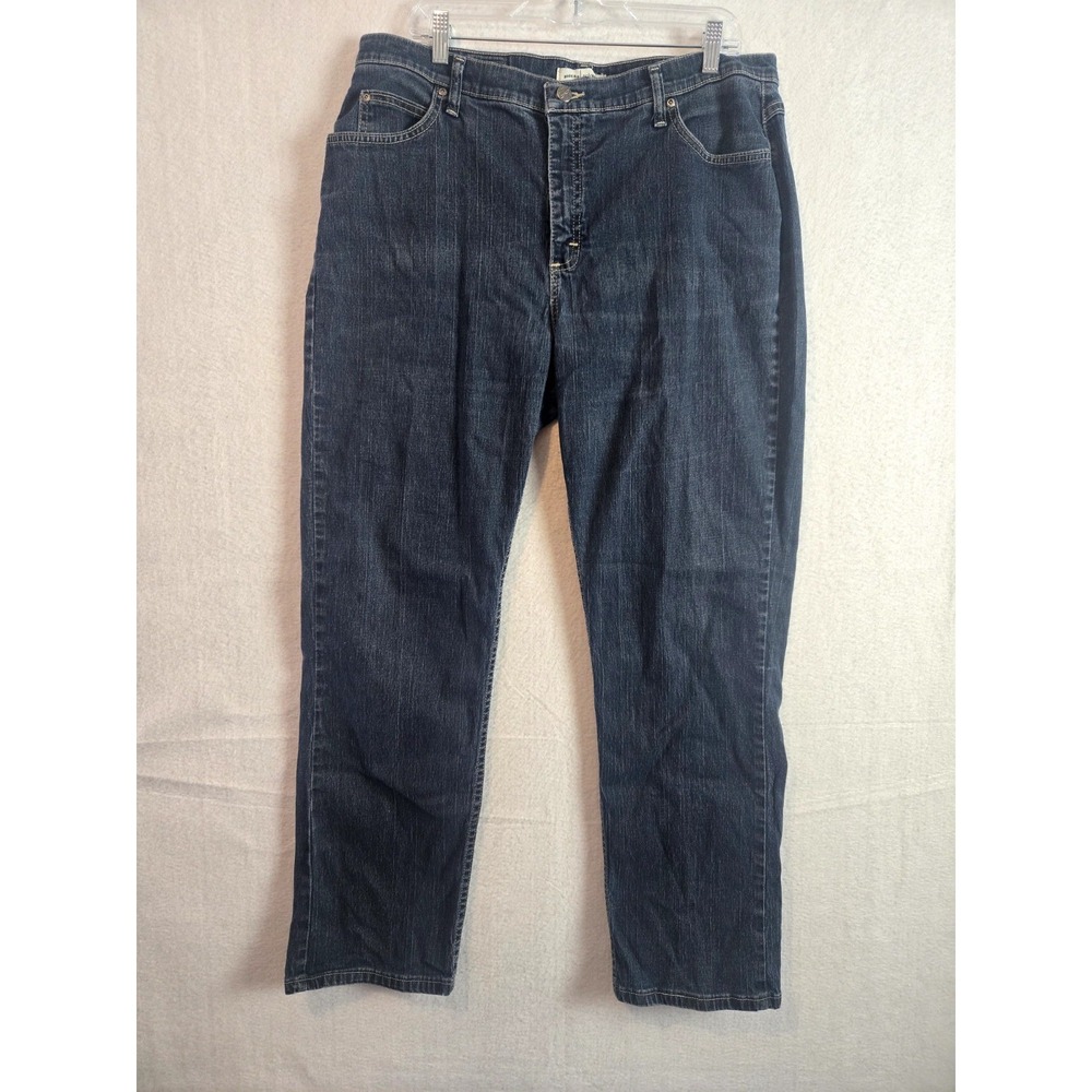 Riders Womens Relaxed Jeans Size 18 M Medium Wash Cotton‎ Blend Blue